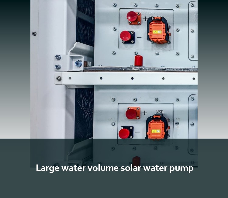 Large water volume solar water pump