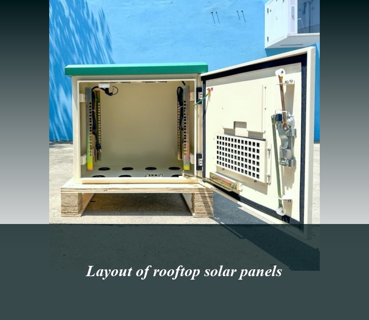 Layout of rooftop solar panels