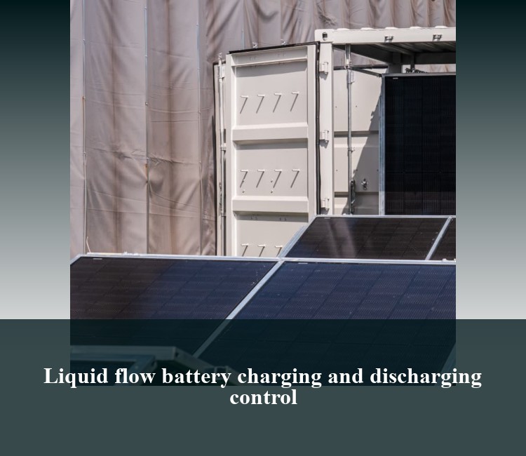 Liquid flow battery charging and discharging control
