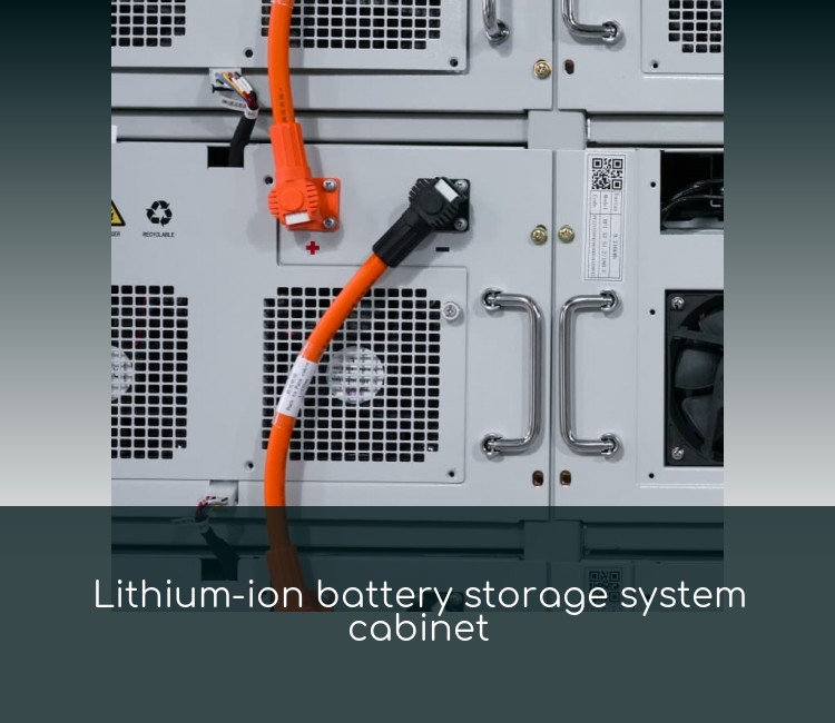 Lithium-ion battery storage system cabinet