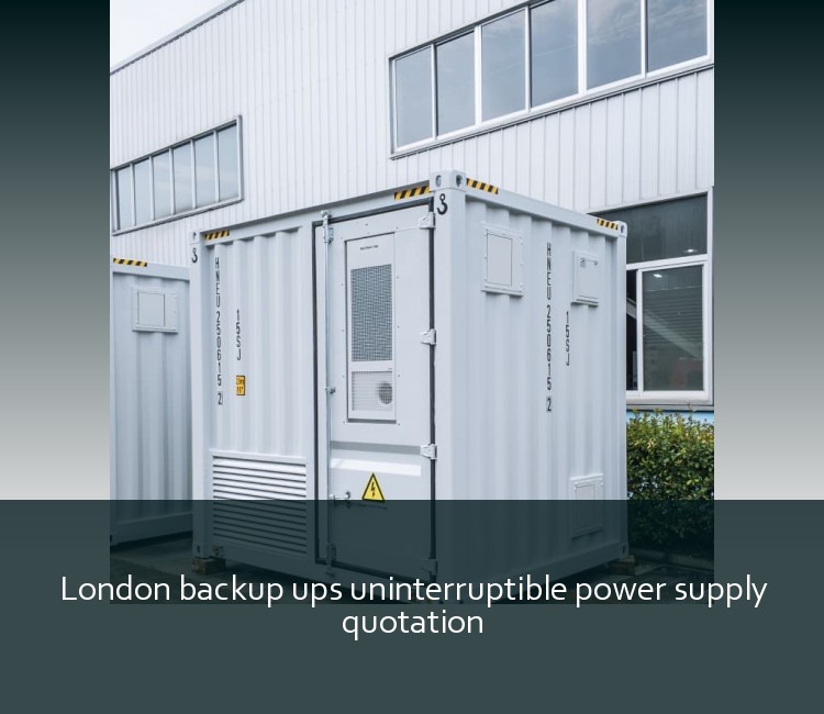 London backup ups uninterruptible power supply quotation