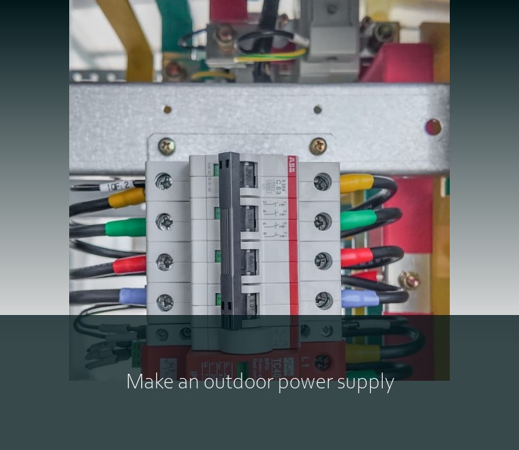Make an outdoor power supply