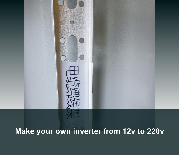 Make your own inverter from 12v to 220v