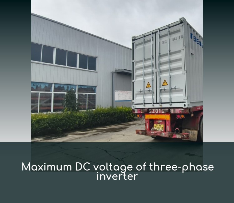 Maximum DC voltage of three-phase inverter