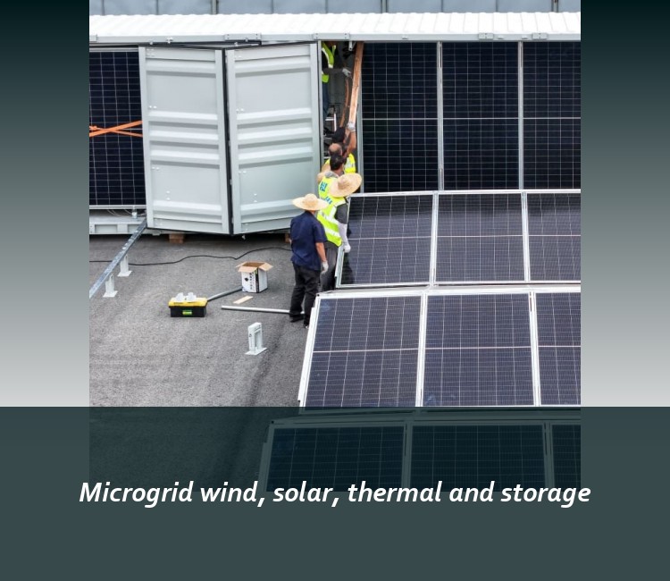Microgrid wind, solar, thermal and storage