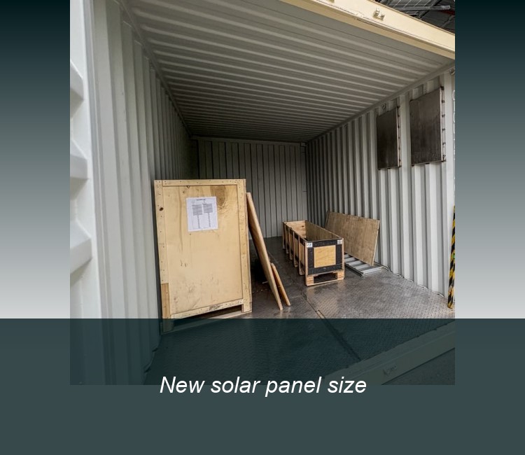 New solar panel size