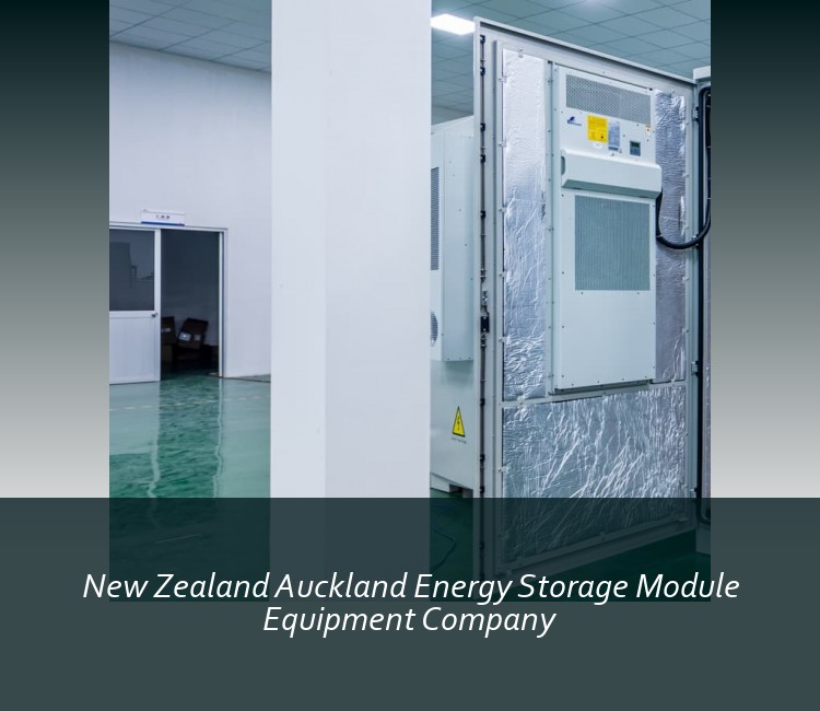New Zealand Auckland Energy Storage Module Equipment Company