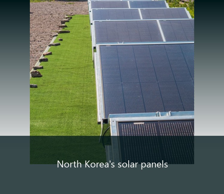 North Korea's solar panels