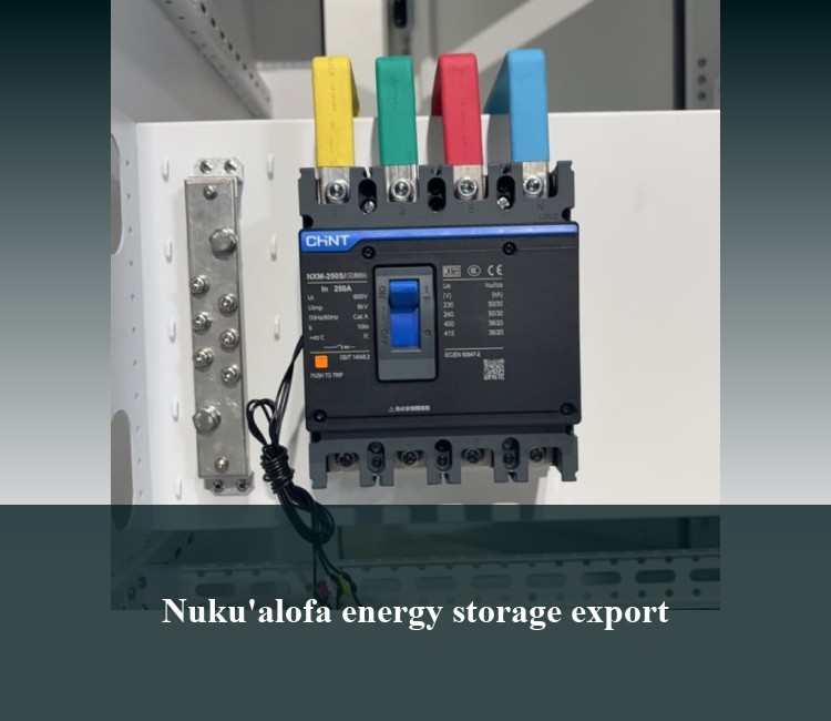 Nuku'alofa energy storage export