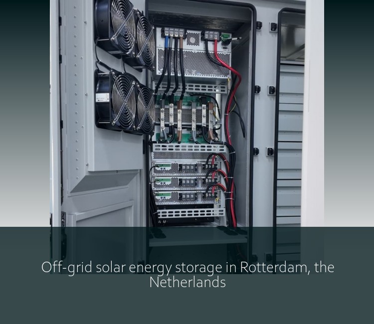 Off-grid solar energy storage in Rotterdam, the Netherlands