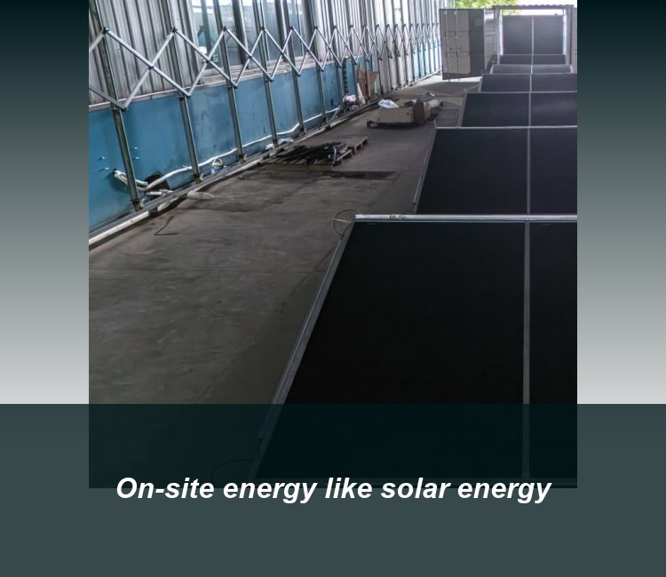 On-site energy like solar energy