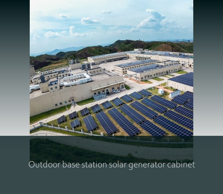 Outdoor base station solar generator cabinet