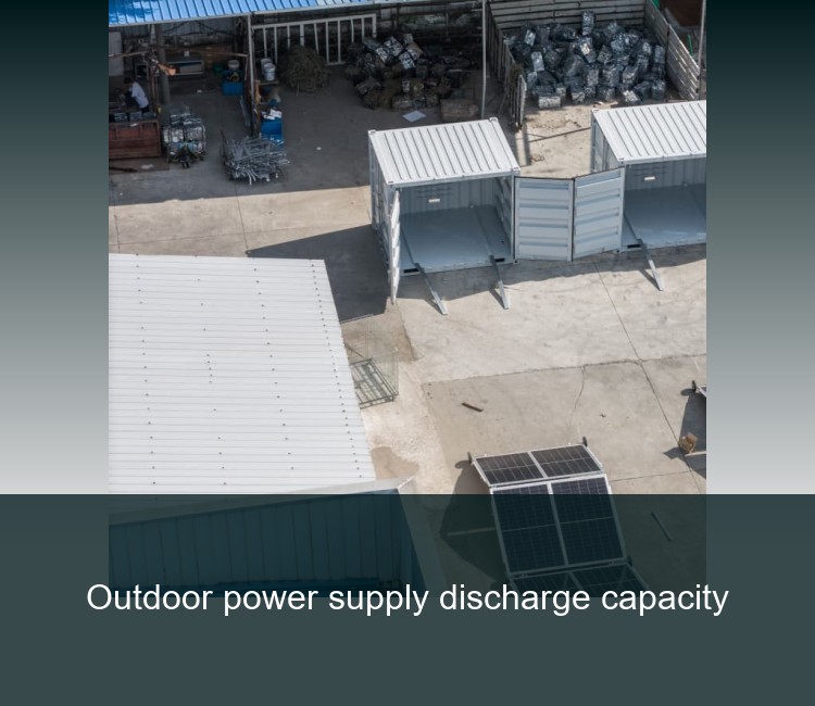 Outdoor power supply discharge capacity