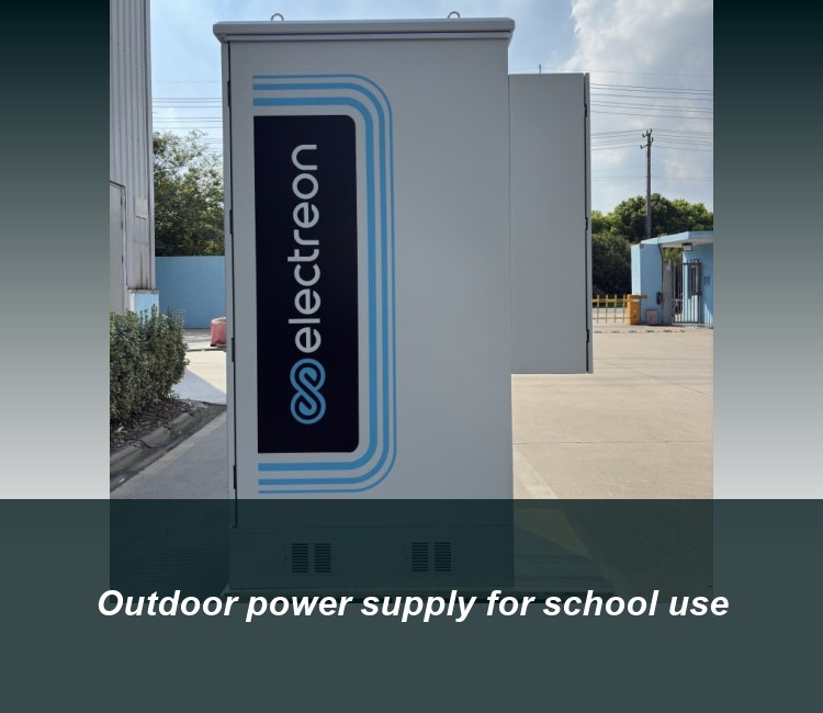 Outdoor power supply for school use