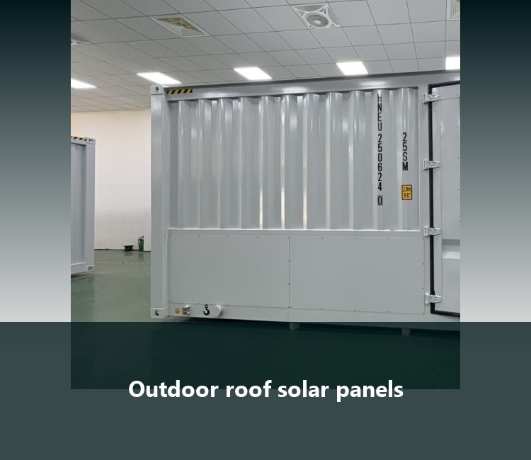 Outdoor roof solar panels