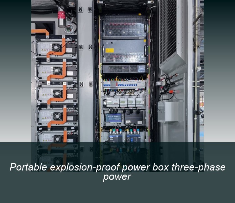Portable explosion-proof power box three-phase power