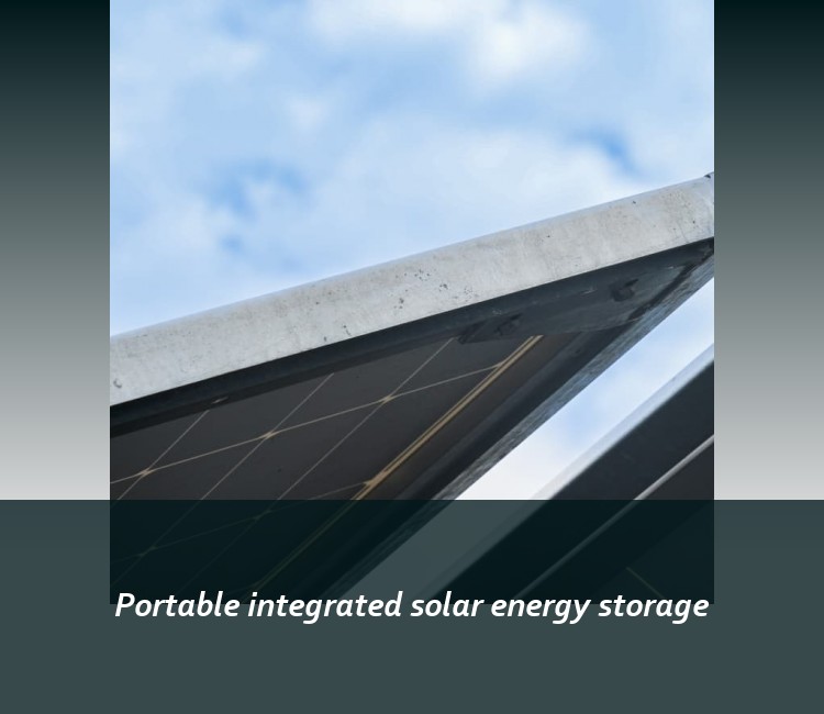 Portable integrated solar energy storage