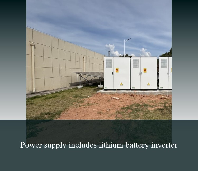 Power supply includes lithium battery inverter