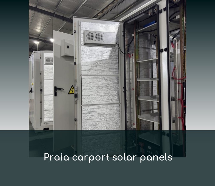 Praia carport solar panels