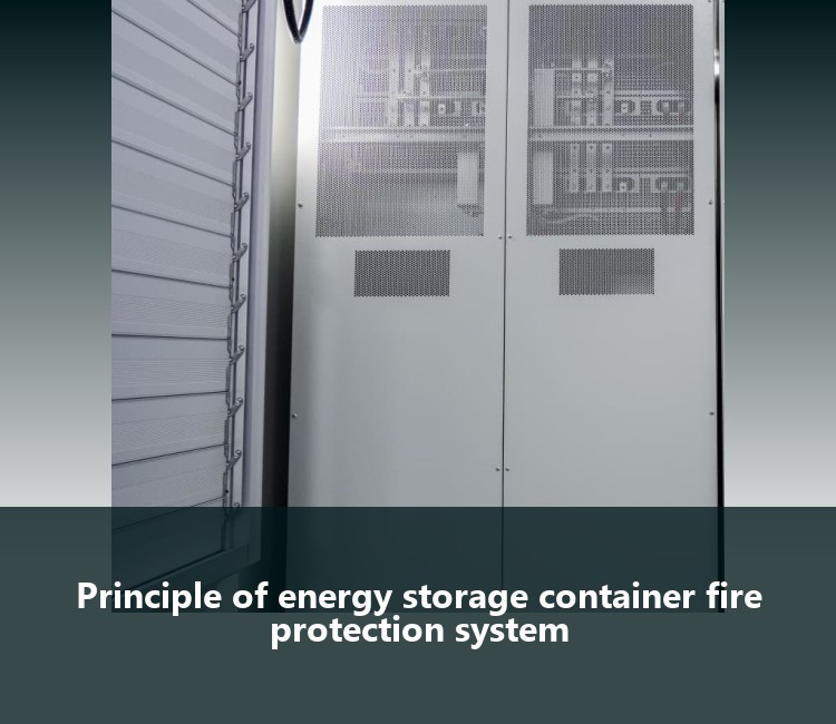Principle of energy storage container fire protection system