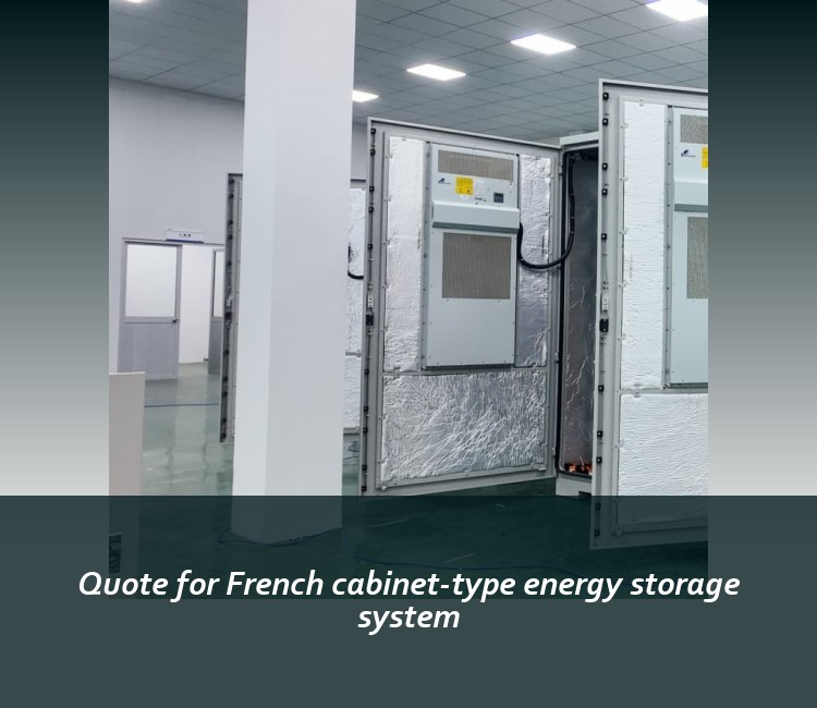 Quote for French cabinet-type energy storage system