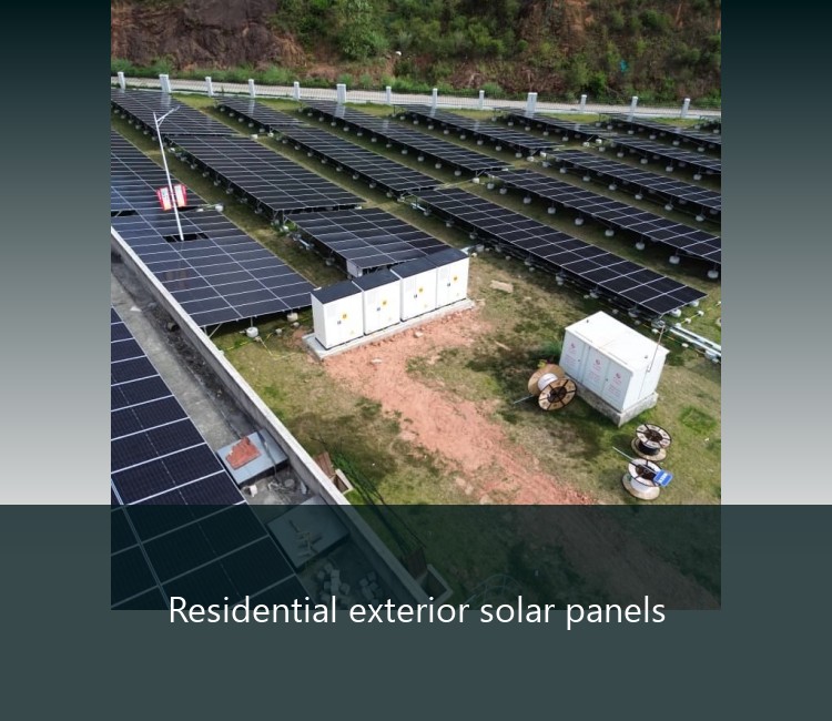 Residential exterior solar panels