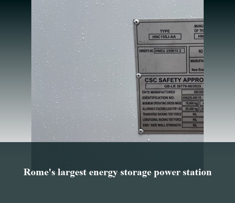 Rome's largest energy storage power station