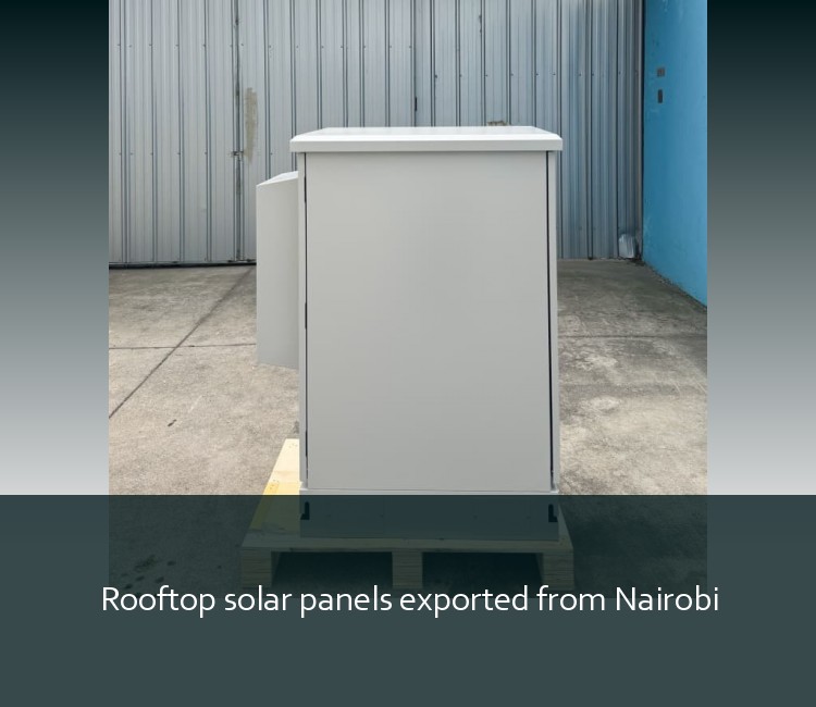 Rooftop solar panels exported from Nairobi
