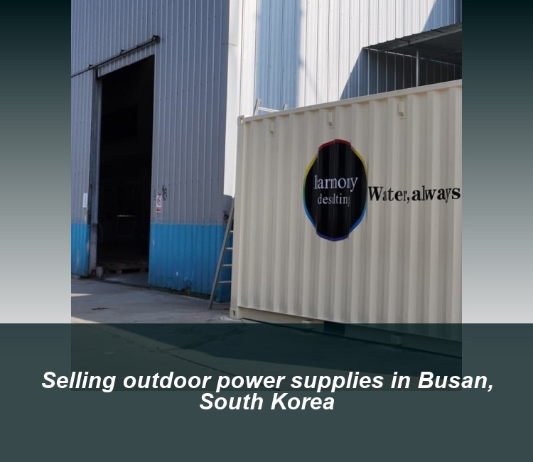 Selling outdoor power supplies in Busan, South Korea