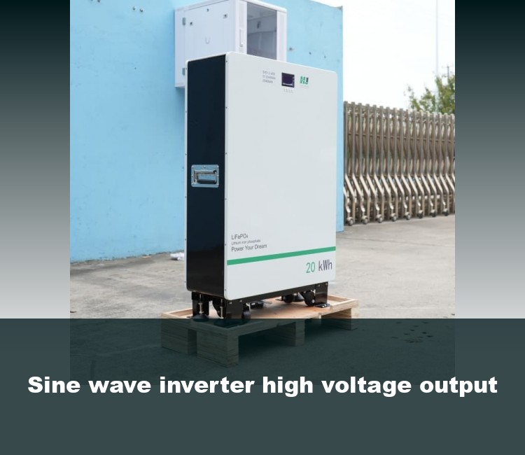 Sine wave inverter high voltage output