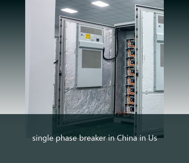 single phase breaker in China in Us