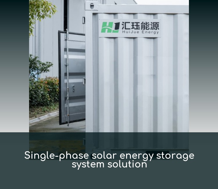 Single-phase solar energy storage system solution