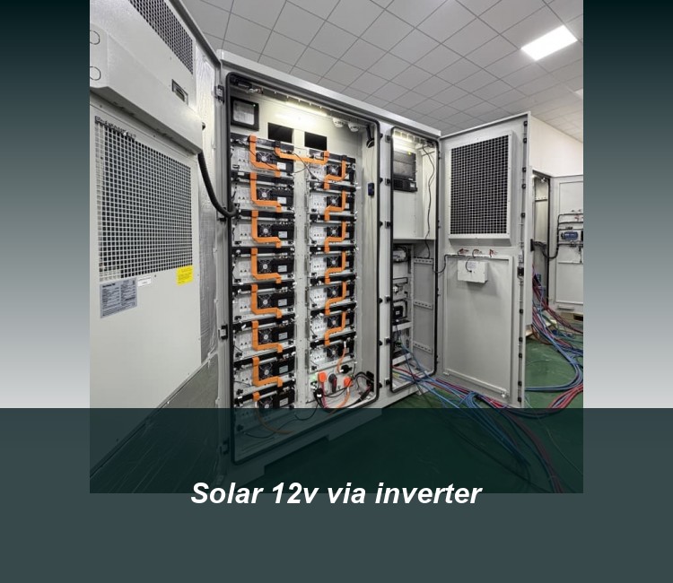 Solar 12v via inverter