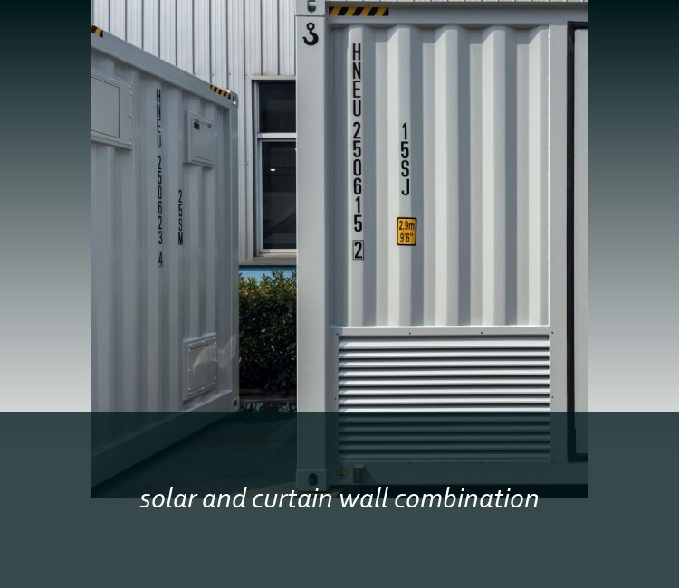 solar and curtain wall combination