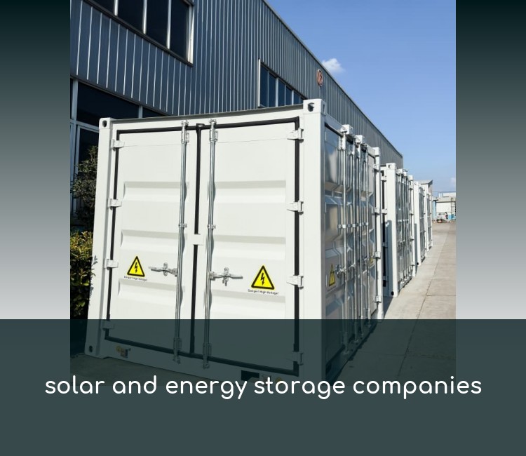 solar and energy storage companies