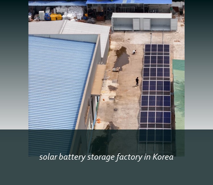 solar battery storage factory in Korea