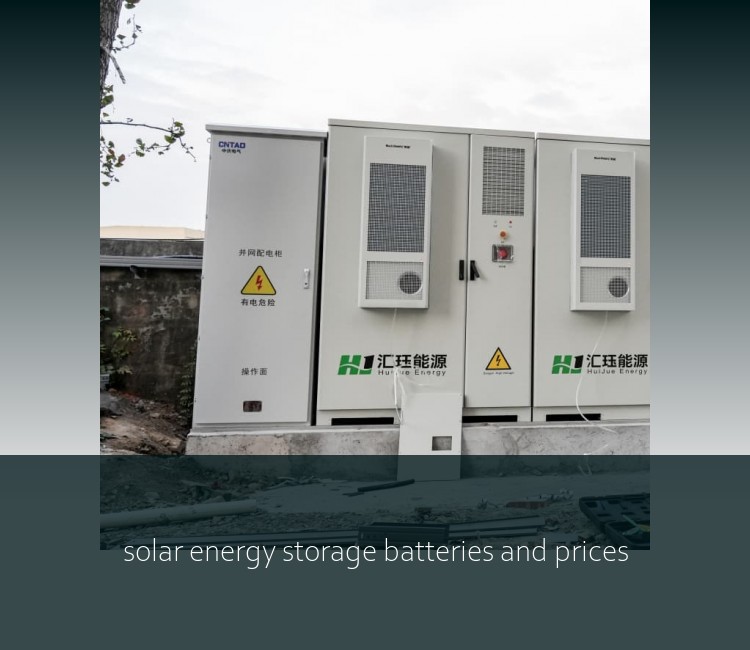solar energy storage batteries and prices