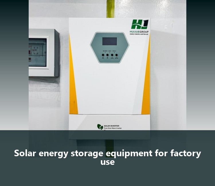 Solar energy storage equipment for factory use