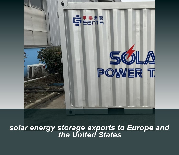 solar energy storage exports to Europe and the United States