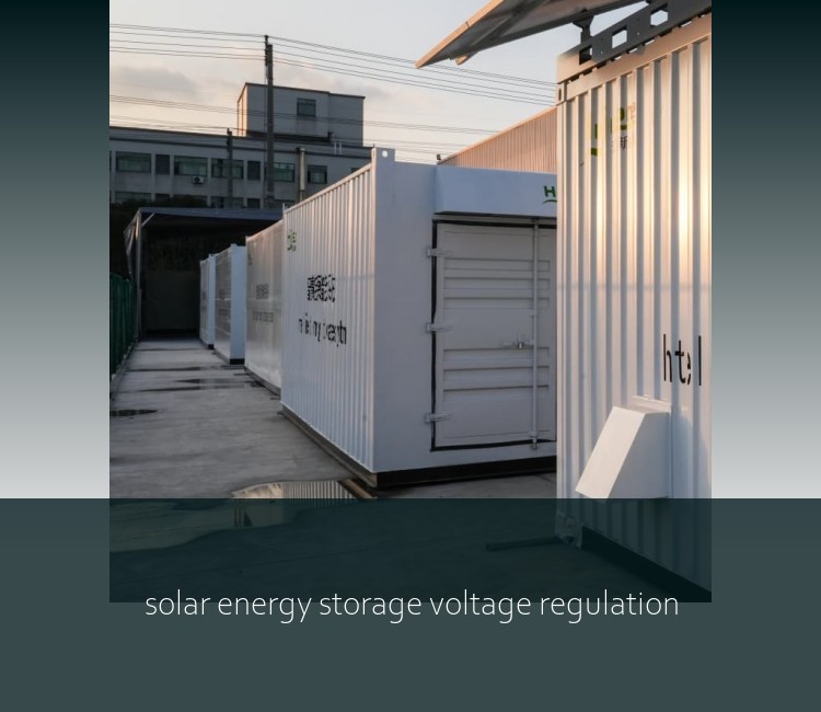 solar energy storage voltage regulation