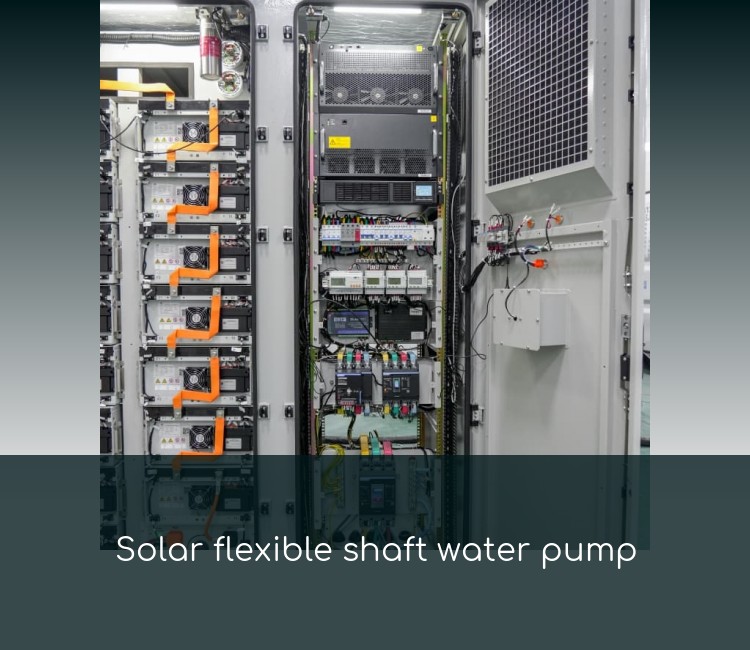 Solar flexible shaft water pump