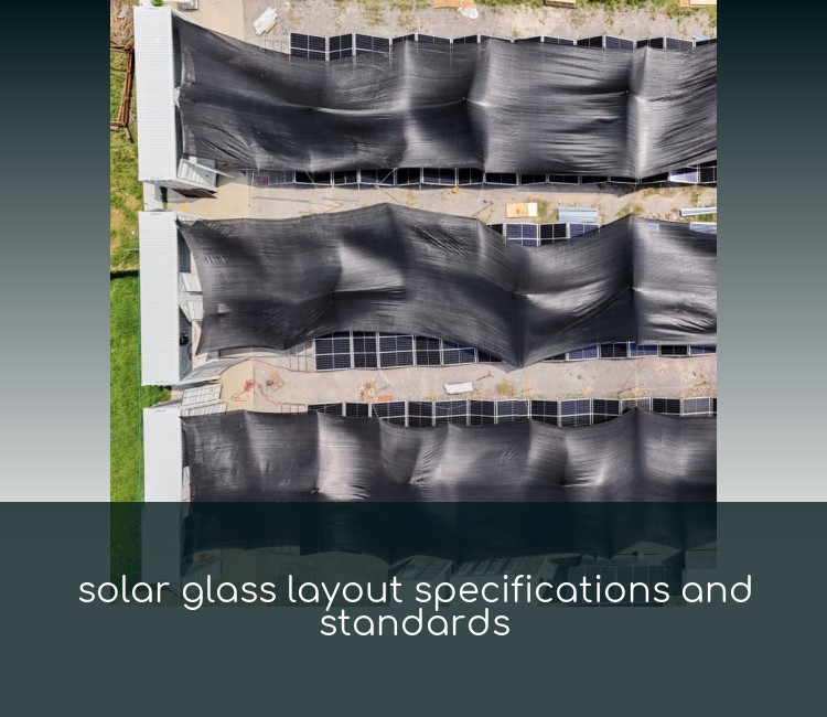 solar glass layout specifications and standards
