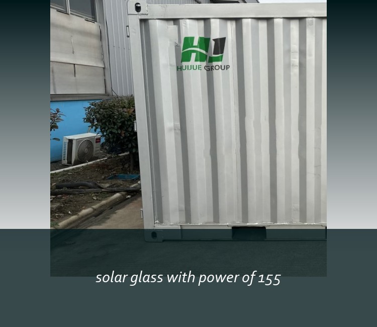 solar glass with power of 155