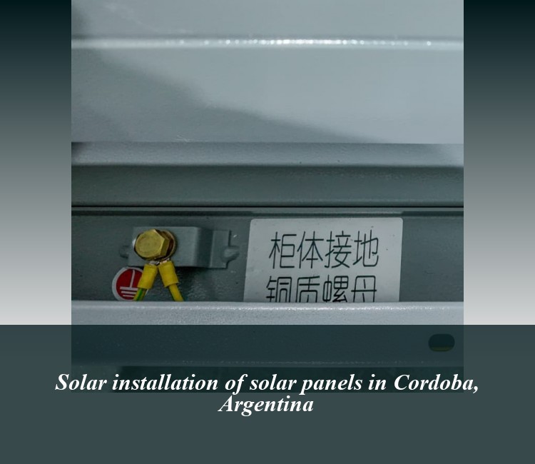 Solar installation of solar panels in Cordoba, Argentina