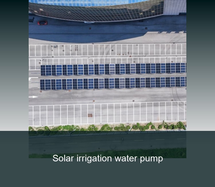 Solar irrigation water pump