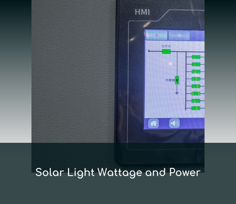 Solar Light Wattage and Power