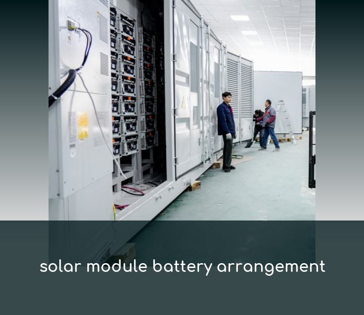 solar module battery arrangement