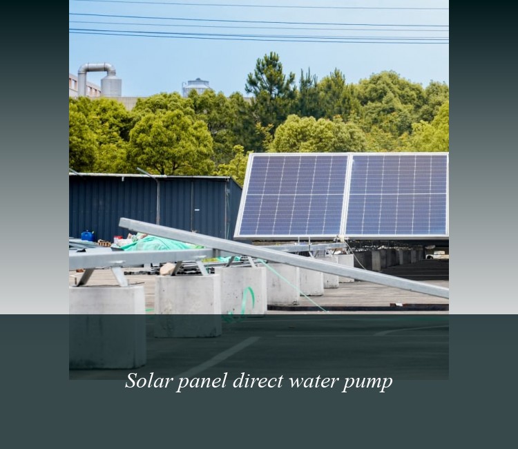 Solar panel direct water pump