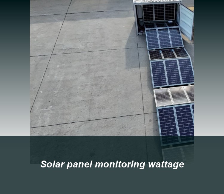 Solar panel monitoring wattage