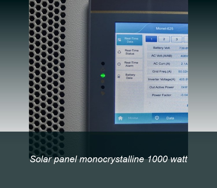 Solar panel monocrystalline 1000 watt